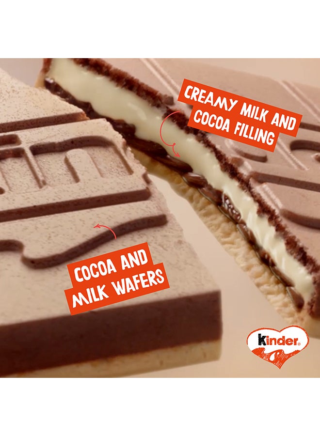 Kinder Cards Wafer Biscuits With Creamy Milk And Cocoa Filling, 5 Pieces 128grams - Image 4