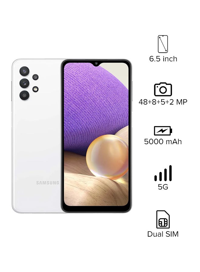 Samsung - Galaxy A32 Dual SIM Awesome White 6GB RAM 128GB 5G - Middle East Version - Image 1