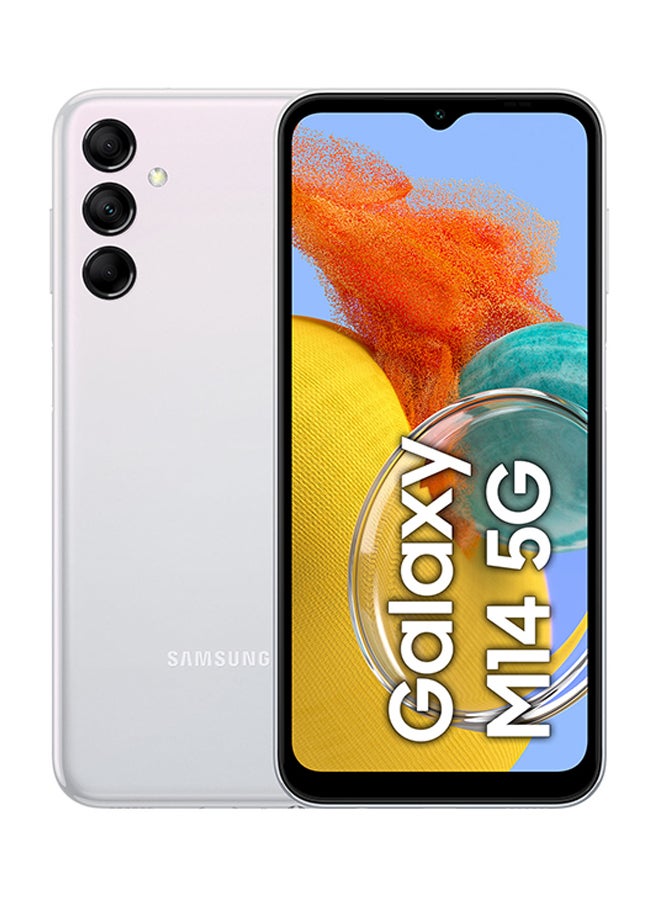 Samsung - Galaxy M14 Dual Sim Silver 6GB RAM 128GB 5G-International Version - Image 1