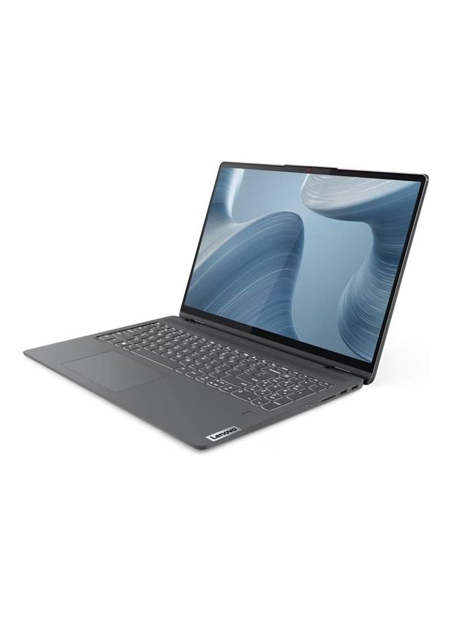 لينوفو - Ideapad Flex 5 Convertible-2-In-1 Laptop With 16-Inch WQXGA Display, Core i7-1255U Processer/16GB RAM/512GB SSD/Intel Iris Xe Graphics/Windows 11 English Storm Grey - Image 1