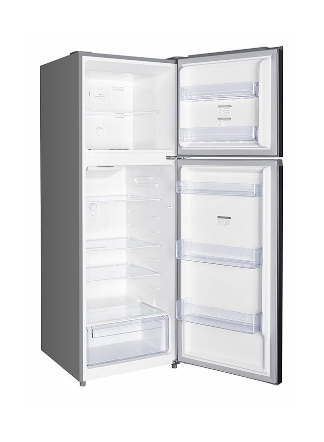 TCL - 433 Liters Double And Reversible Door Top Mount Refrigerator, Total No Frost Fridge Plus Freezer With Powerful Interior LED Light Large Crisper Drawer Humidity Control P433TMN Silver - Image 1