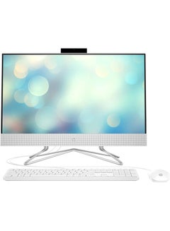 HP AIO 24-CD1025nh Desktop With 23.8-Inch Display, Core i5-1235U Processor/8GB RAM/1TB SSD/Intel Iris XE Graphics/Windows 11 English Snow White  - Image 1