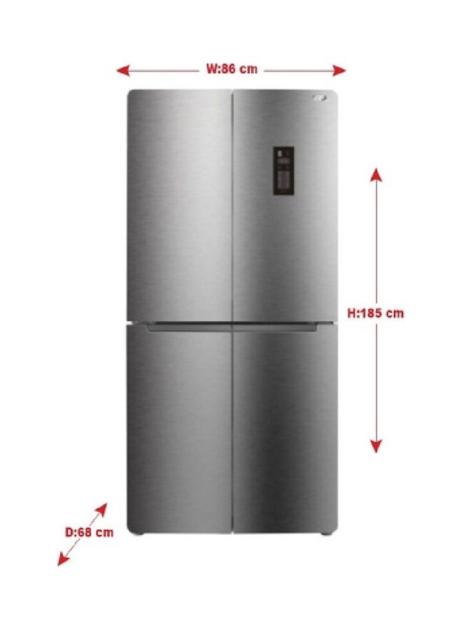 TCL 4-Door French Side By Side Refrigerator,15.2 cu.ft, 460 L, TRF-460WEXPSA Silver  - Image 2