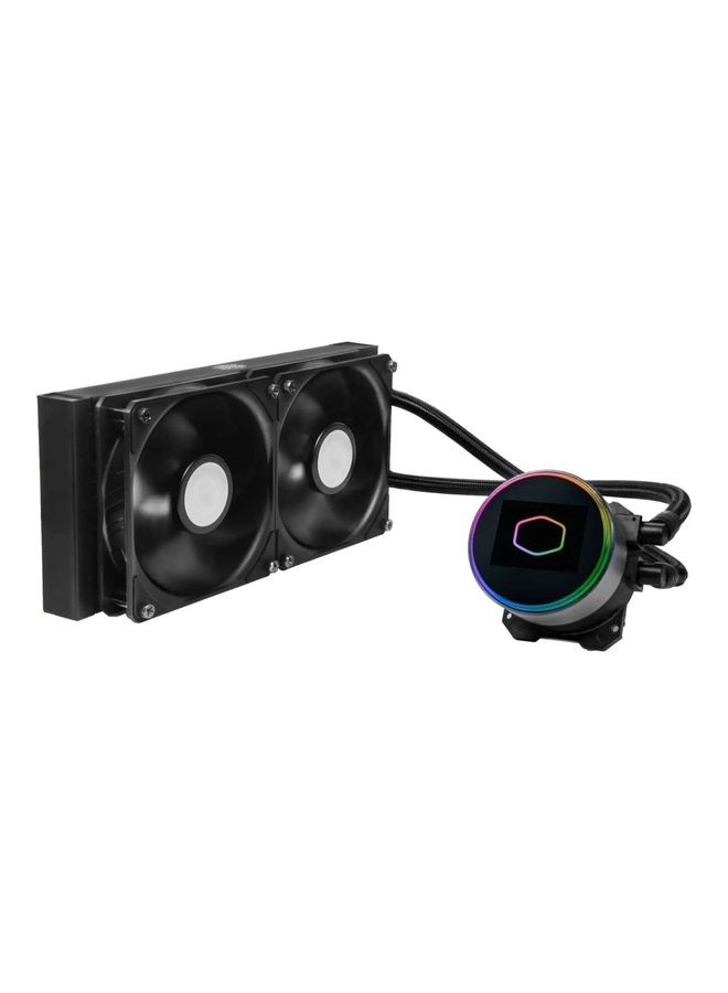 COOLER MASTER - Master Liquid ML240 Vivid 240Mm A-RGB AIO CPU Cooler Black - Image 1