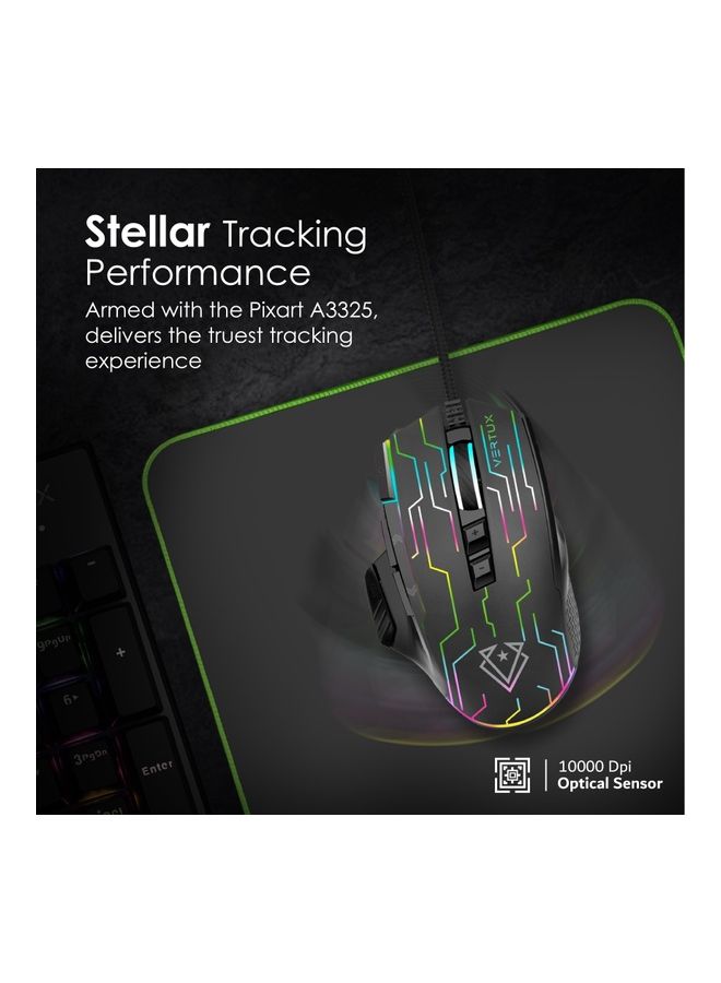 VERTUX - Kryptonite Wired Ergonomic Gaming Mouse With Superior Quick Performance - Image 1