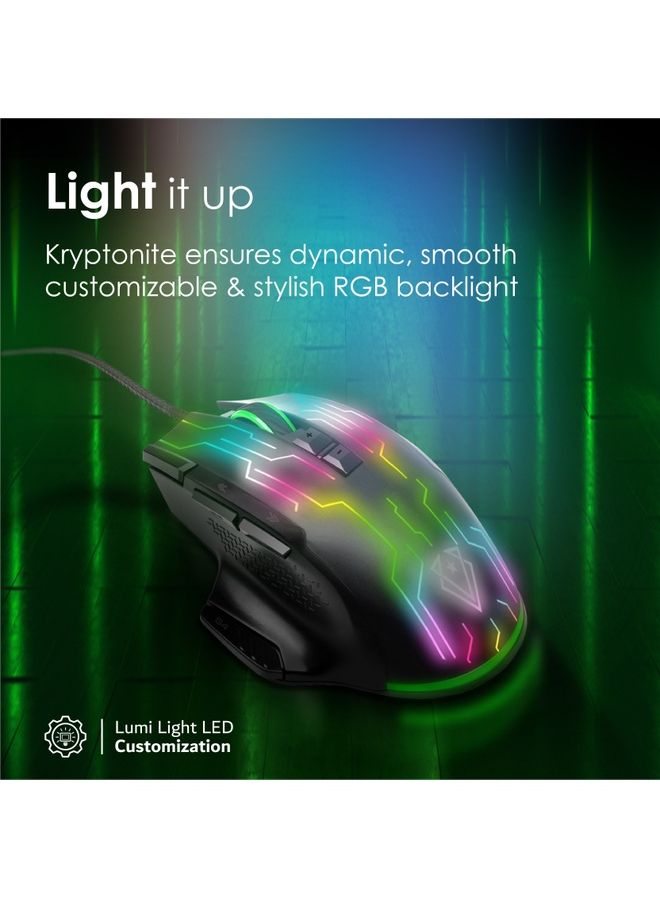 VERTUX - Kryptonite Wired Ergonomic Gaming Mouse With Superior Quick Performance - Image 1