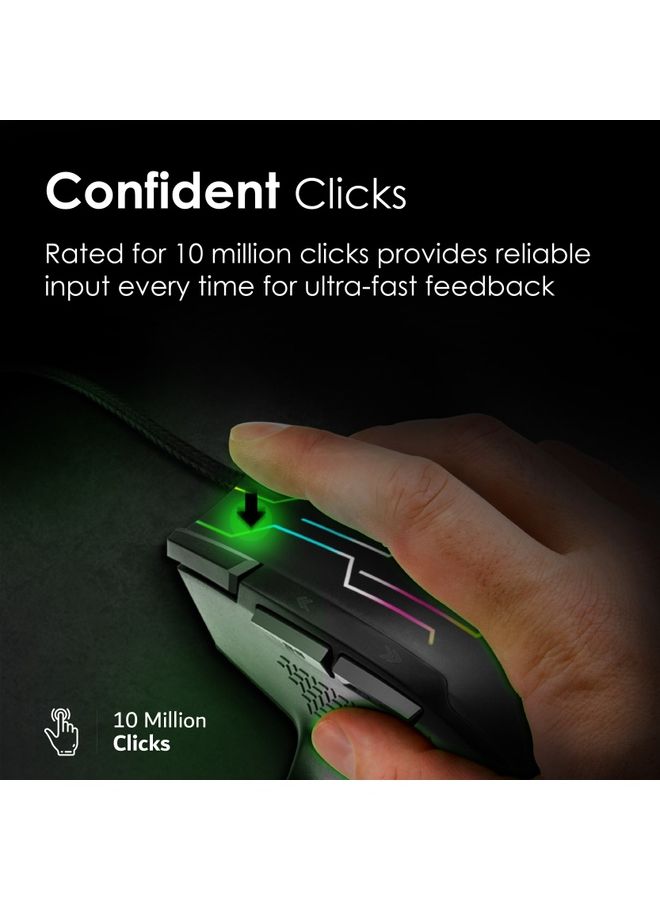VERTUX - Kryptonite Wired Ergonomic Gaming Mouse With Superior Quick Performance - Image 1