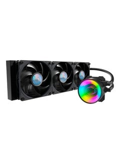 COOLER MASTER ML360 Mirror ARGB CPU Liquid Cooler - 3rd Gen. Pump AIO Water Cooling System, 3 x 120Mm SickleFlow V2 Fans, Enhanced 360Mm Radiator - AMD & Intel Socket Compatible Black  - Image 1