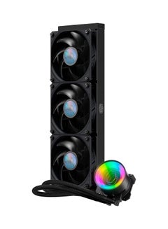 COOLER MASTER ML360 Mirror ARGB CPU Liquid Cooler - 3rd Gen. Pump AIO Water Cooling System, 3 x 120Mm SickleFlow V2 Fans, Enhanced 360Mm Radiator - AMD & Intel Socket Compatible Black  - Image 2