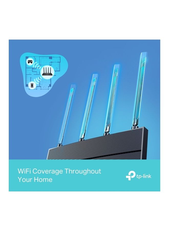 Next-Gen Wi-Fi 6 AX1500 Mbps Gigabit Dual Band Wireless Router, WPA3 Security, Ideal for Gaming Xbox/PS4/Steam and 4K, Plug and Play (Archer AX12) Black - v1687591844/N53416802A_5