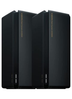 Xiaomi Mesh System AX3000 Wi-Fi 6 Router (2-Pack) 160MHz, speed up to 2976Mbps Black  - Image 1