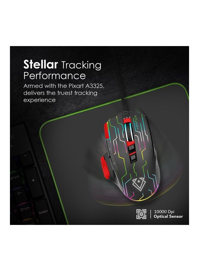 Kryptonite Wired Ergonomic Gaming Mouse With Superior Quick Performance