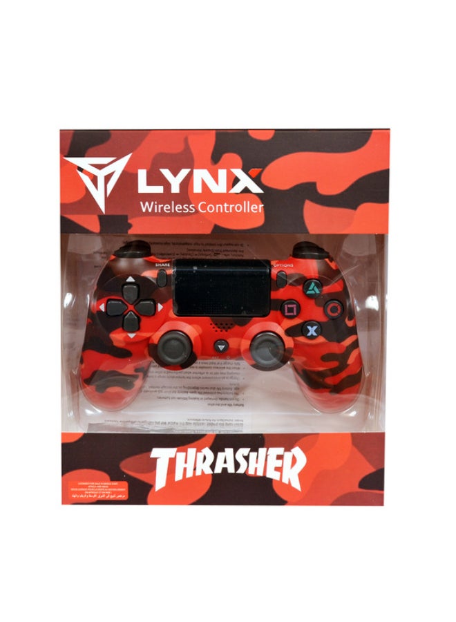 lynx Wireless Controller For PlayStation 4 - Red Camouflage  - Image 2