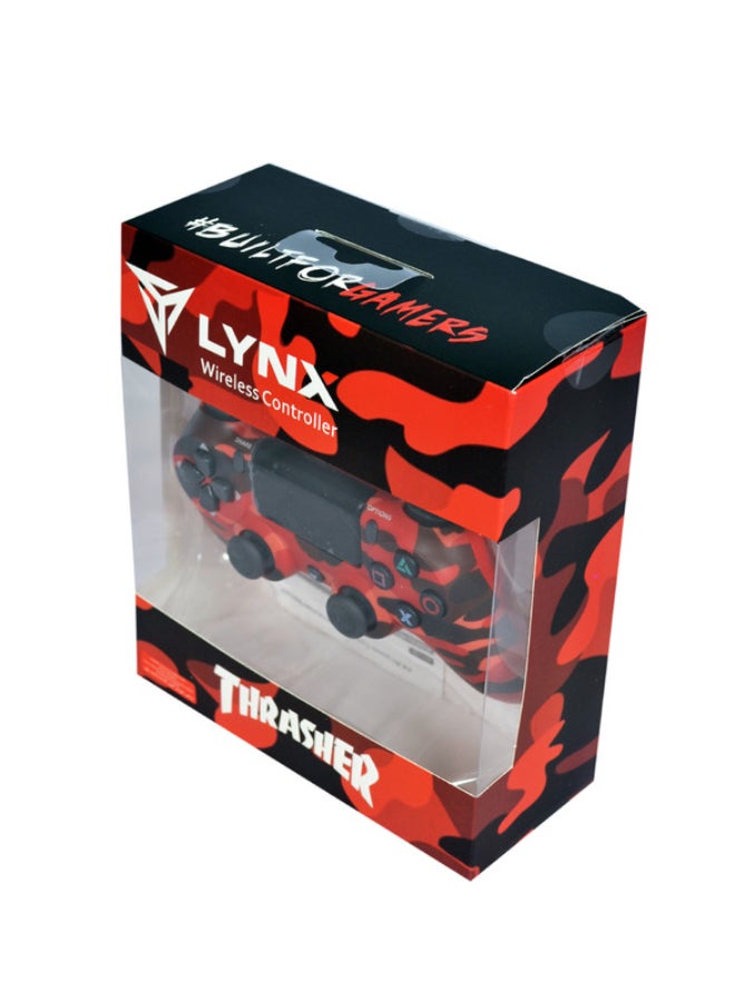 lynx Wireless Controller For PlayStation 4 - Red Camouflage  - Image 3