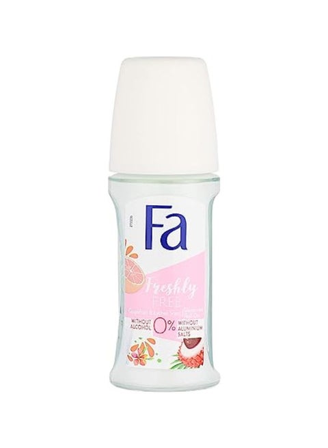 Freshly Free Roll-On Deodorant With Grapefruit And Lychee Scent 50ml