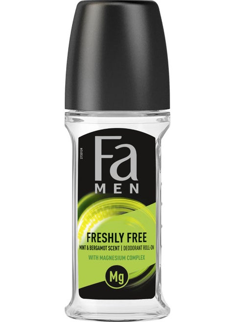 Freshly Free Roll-On Deodorant With Mint And Bergamot Scent Multicolour 50ml
