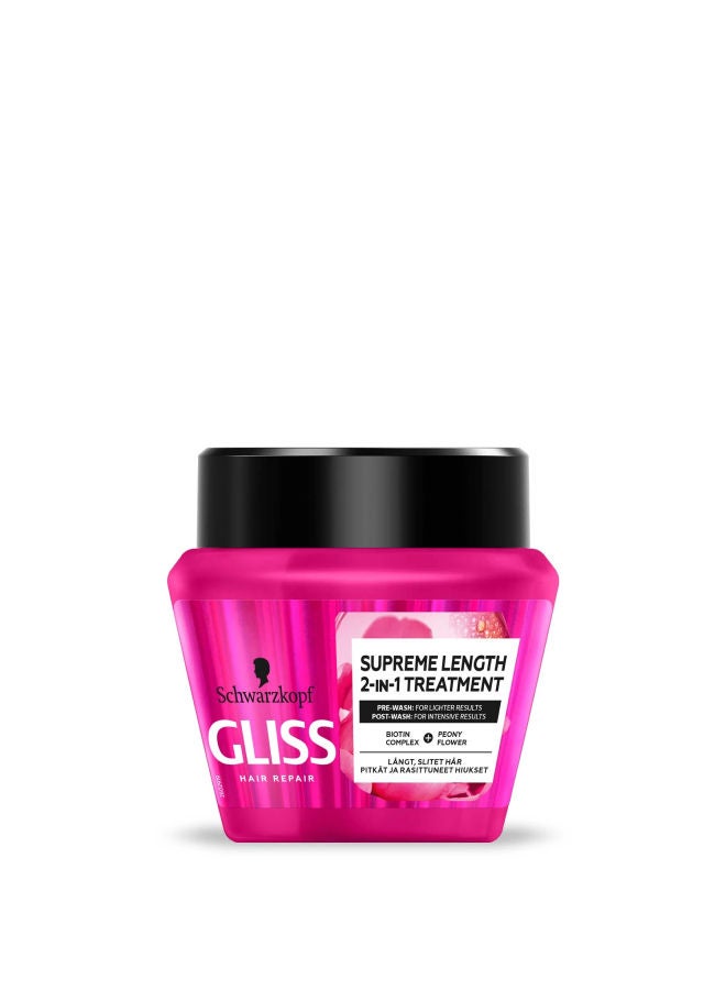 Gliss Jar Supreme Length 2-in-1 treatment Pink 300ml 