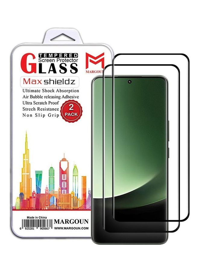 مارجون مجموعة من قطعتين من واقي الشاشة الزجاجي المقوى لهاتف Xiaomi 13 Ultra مع لاصقة خلفية كاملة - Image 1