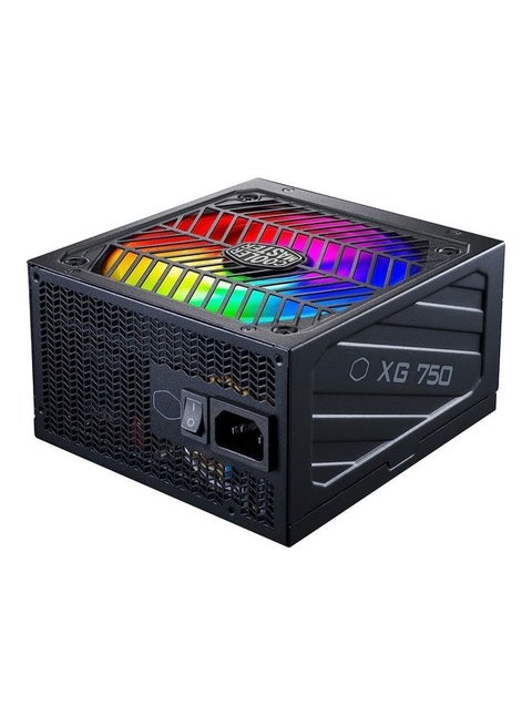 Xg750 Plus Platinum Power Supply Unit (Uk) - 80 Plus Platinum 750W, Fully Modular, Real-Time Display, 100% Japanese Capacitors, 135Mm Fdb Argb Fan Black
