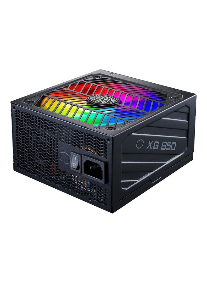 COOLER MASTER - XG850 Plus Platinum Power Supply Unit (UK) - 80 Plus Platinum 850W, Fully Modular, Real-Time Display, 100% Japanese Capacitors, 135mm FDB ARGB Fan Black - Image 1