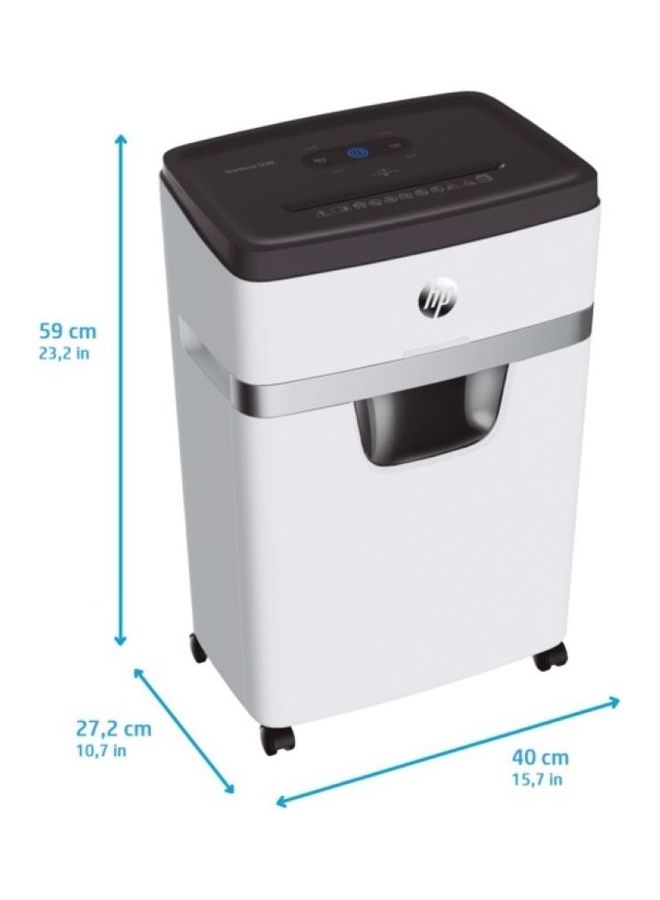 HP One Shred 12 MC Shredder Security Level P-5 Micro Cut 12 Sheets Multicolour - Image 4