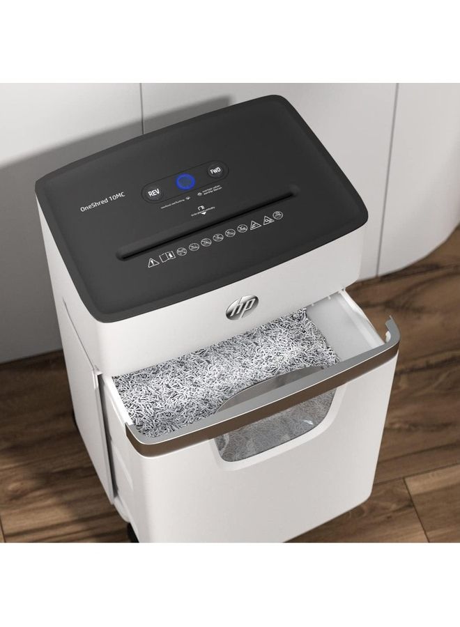 HP OneShred 10MC, Aktenvernichter, Sicherheitsstufe P-5, Micro Cut, 10 Blatt Multicolour - Image 5