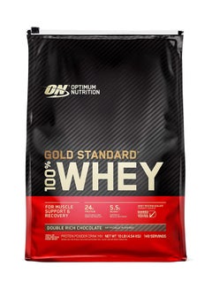 Optimum Nutrition Gold Standard Whey Protein - Double Rich Chocolate - 10 LB  - Image 1
