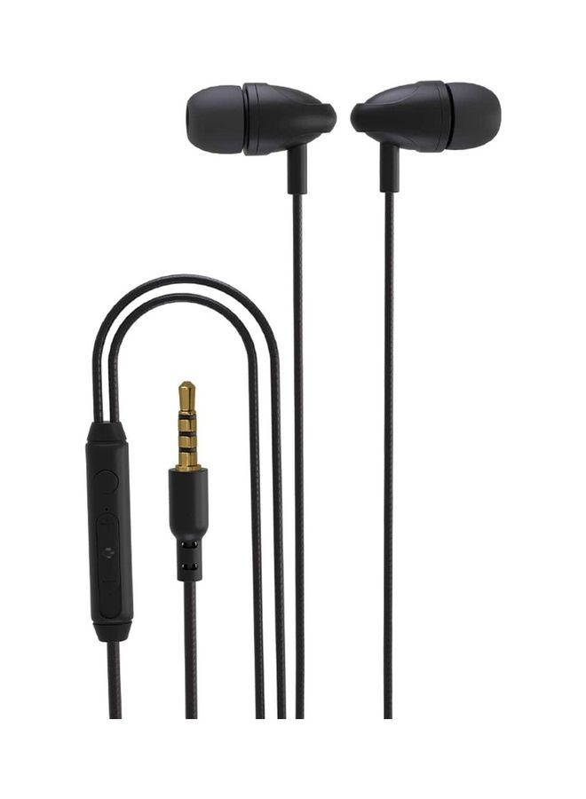 بورودو سماعات ستيريو مع موصل AUX بطول 1.2م/3.5مم، تحكم بـ 3 أزرار، ميكروفون عالي الوضوح، 112 ديسيبل SPL، مادة ABS، صوت نظيف عالي الجودة، متوافقة مع MP4 MP3 آيفون 6s هواتف أندرويد الذكية