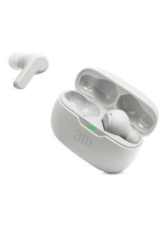 JBL Wave Beam True Wireless Earbuds, Deep Bass, High-Quality Audio, Comfort Fit, 32H Battery, Smart Ambient, TalkThru, Hands-Free + VoiceAware, Water And Dust Resistant White  - Image 1