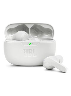 JBL Wave Beam True Wireless Earbuds, Deep Bass, High-Quality Audio, Comfort Fit, 32H Battery, Smart Ambient, TalkThru, Hands-Free + VoiceAware, Water And Dust Resistant White  - Image 2