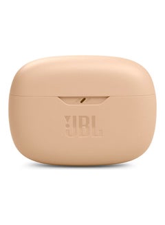JBL Wave Beam True Wireless Earbuds, Deep Bass, High-Quality Audio, Comfort Fit, 32H Battery, Smart Ambient, TalkThru, Hands-Free + VoiceAware, Water And Dust Resistant Beige  - Image 4