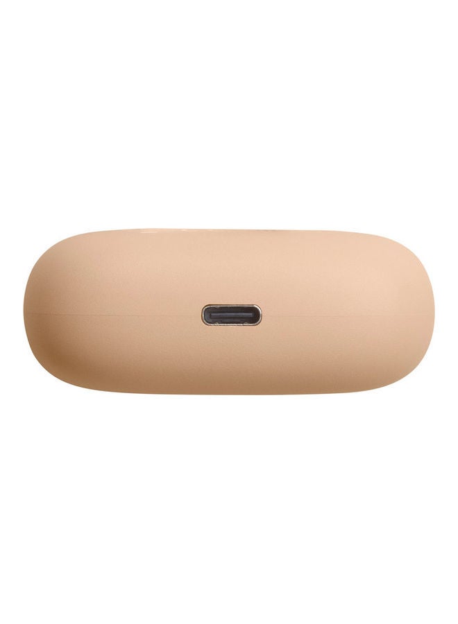 JBL - Wave Beam True Wireless Earbuds, Deep Bass, High-Quality Audio, Comfort Fit, 32H Battery, Smart Ambient, TalkThru, Hands-Free + VoiceAware, Water And Dust Resistant Beige - Image 1