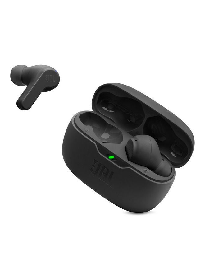 JBL - Wave Beam True Wireless Earbuds, Deep Bass, High-Quality Audio, Comfort Fit, 32H Battery, Smart Ambient, TalkThru, Hands-Free + VoiceAware, Water And Dust Resistant Black - Image 1