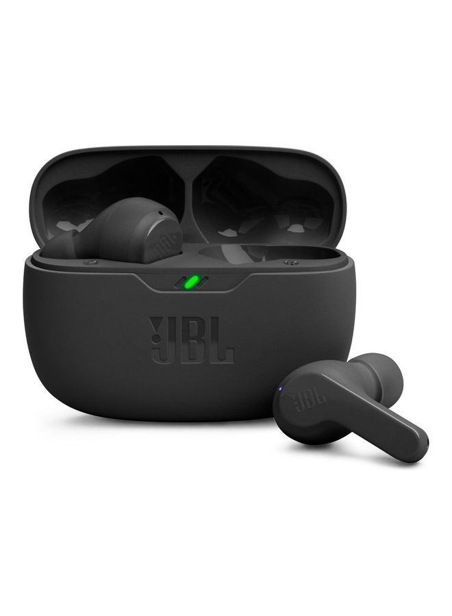 JBL - Wave Beam True Wireless Earbuds, Deep Bass, High-Quality Audio, Comfort Fit, 32H Battery, Smart Ambient, TalkThru, Hands-Free + VoiceAware, Water And Dust Resistant Black - Image 1