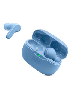 JBL Wave Beam True Wireless Earbuds, Deep Bass, High-Quality Audio, Comfort Fit, 32H Battery, Smart Ambient, TalkThru, Hands-Free + VoiceAware, Water And Dust Resistant Blue  - Image 1