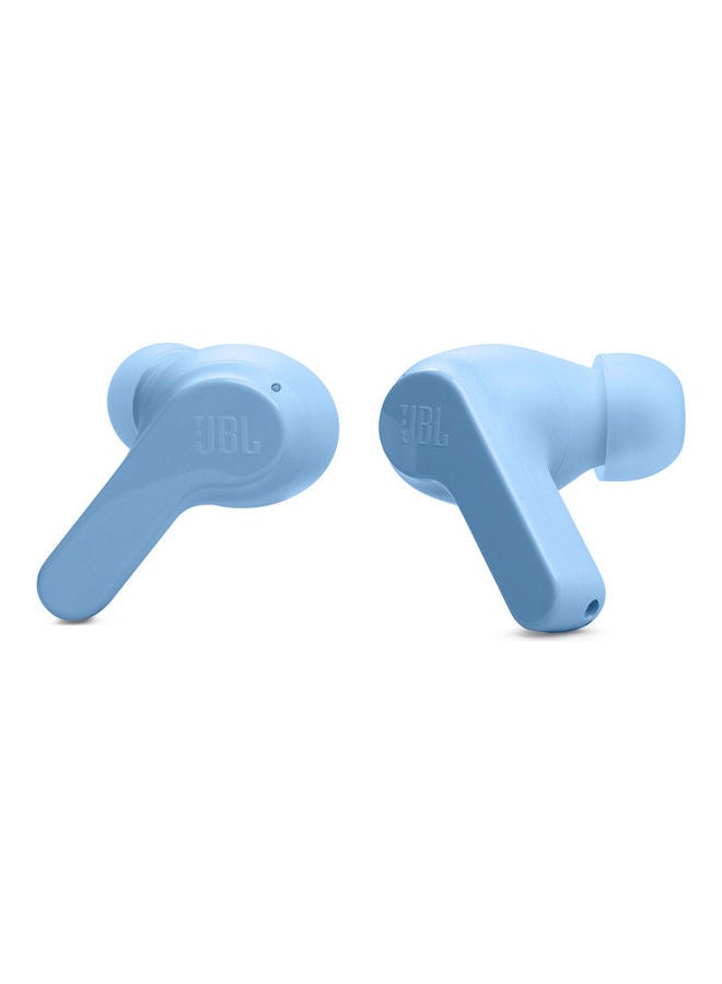 JBL - Wave Beam True Wireless Earbuds, Deep Bass, High-Quality Audio, Comfort Fit, 32H Battery, Smart Ambient, TalkThru, Hands-Free + VoiceAware, Water And Dust Resistant Blue - Image 1