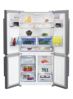 Beko 4 Doors Inverter Refrigerator - 565 Litres - Stainless Steel - Harvest Fresh Technology, Water Dispenser, Touch Digital Control Screen GNE134626ZXH Silver  - Image 3