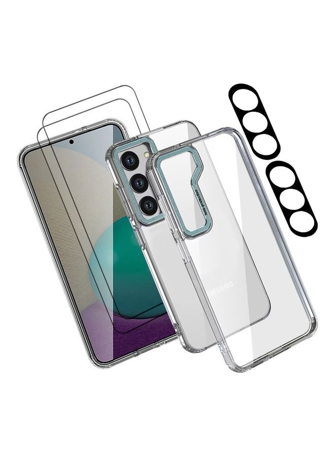 MARGOUN 5 Packs For Samsung Galaxy S23 Plus Clear Case With 2 Screen And 2 Camera Lens Protectors Green - Image 1