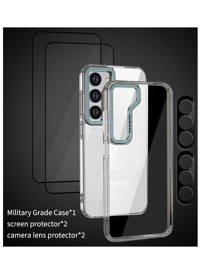 MARGOUN 5 Packs For Samsung Galaxy S23 Plus Clear Case With 2 Screen And 2 Camera Lens Protectors Green - Image 4