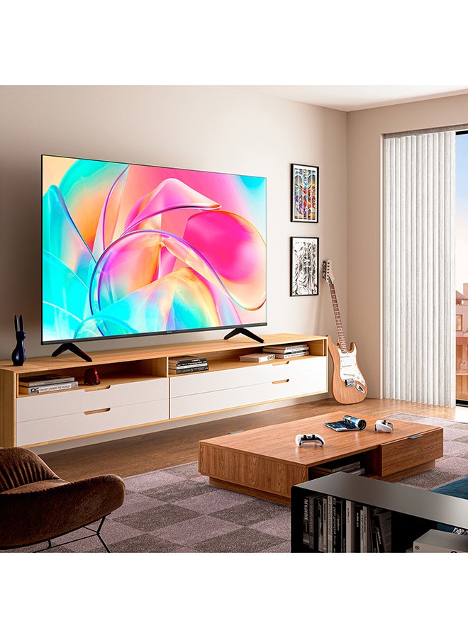 Hisense - QLED U6 4K Smart TV 50 Inch E7K Series With Quantum Dot Colour, VIDAA Voice, Dolby Vision, Bluetooth And WiFi 2023 New Model 50E7K Black - Image 1