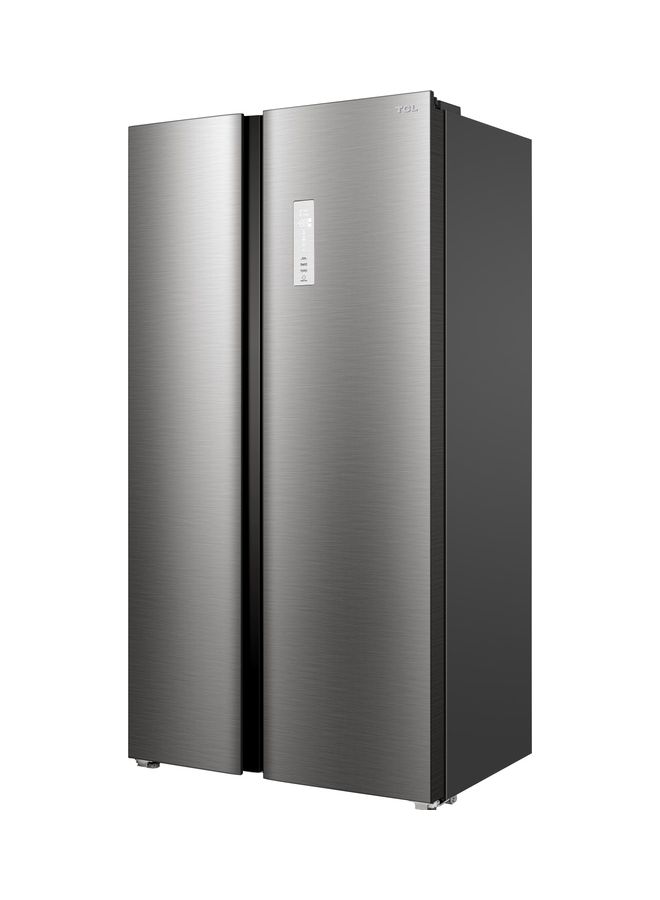 TCL Side By Side Refrigerator, Total No Frost 2 Door SBS Fridge, Inverter Compressor, LED Display With Touch Button Control, Interior LED Light, Super Cooling And Freezing Function P635SBSN Silver - Image 3
