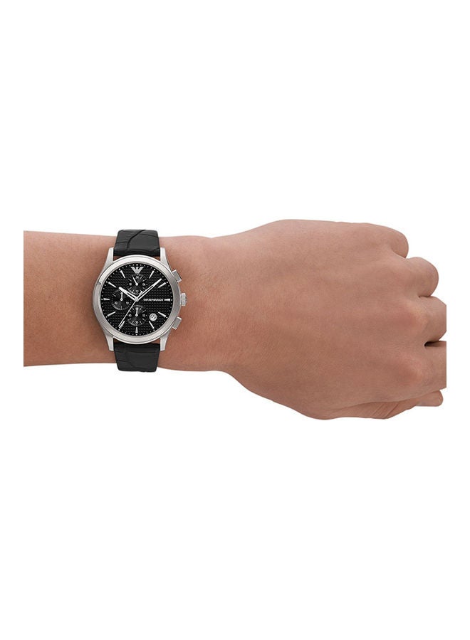 EMPORIO ARMANI - Men's Analog Round Shape Leather Wrist Watch AR11530 - 42 Mm - Image 1