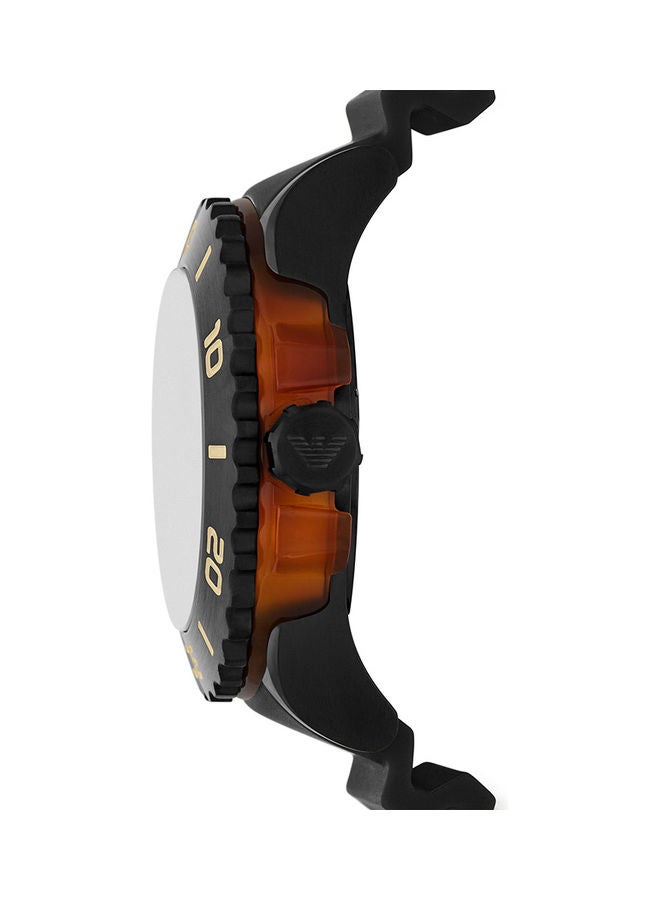 EMPORIO ARMANI - Men's Analog Round Shape Polyurethane Wrist Watch AR11539 - 46 Mm - Image 1