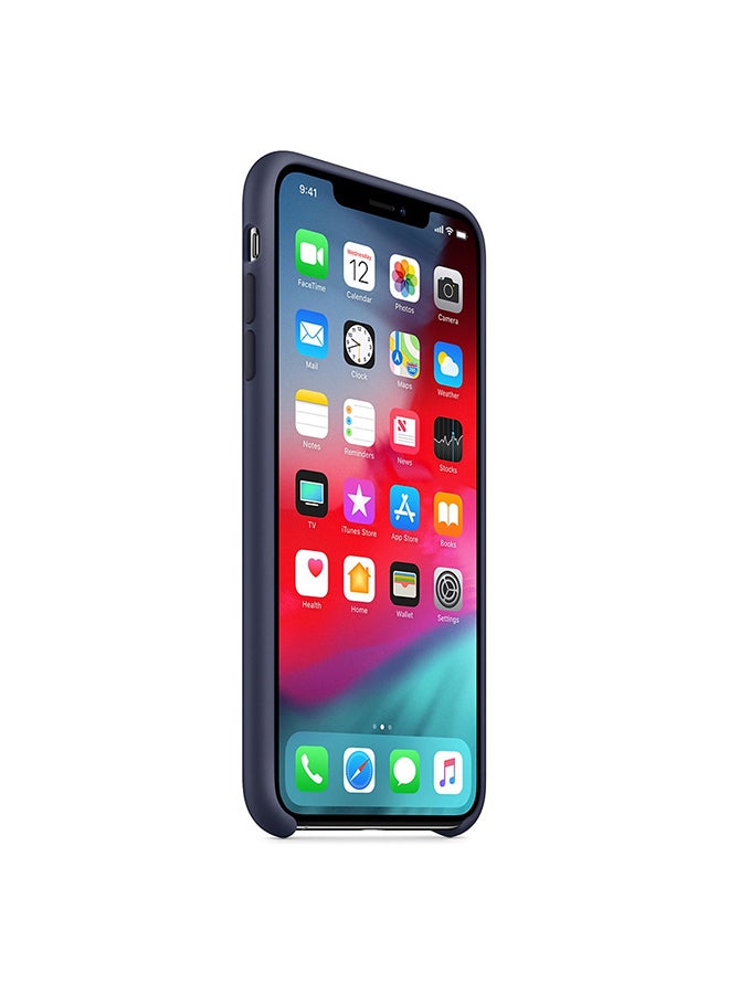 Apple iPhone XS Silicone Case Midnight Blue - Image 3