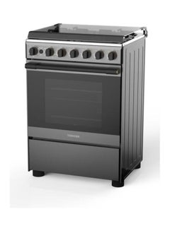 Toshiba 4 Burner Gas Cooking Range, Size (60 X 60) Cm Silver Model 1 Year Full Warranty TBA-248MG4G089KS Black  - Image 3