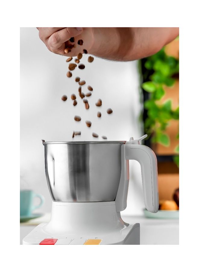 GEEPAS Coffee Grinder With Grinder Cup And Lid/Stainless Steel Blades 600 W GCG286NV White/Silver  - Image 3