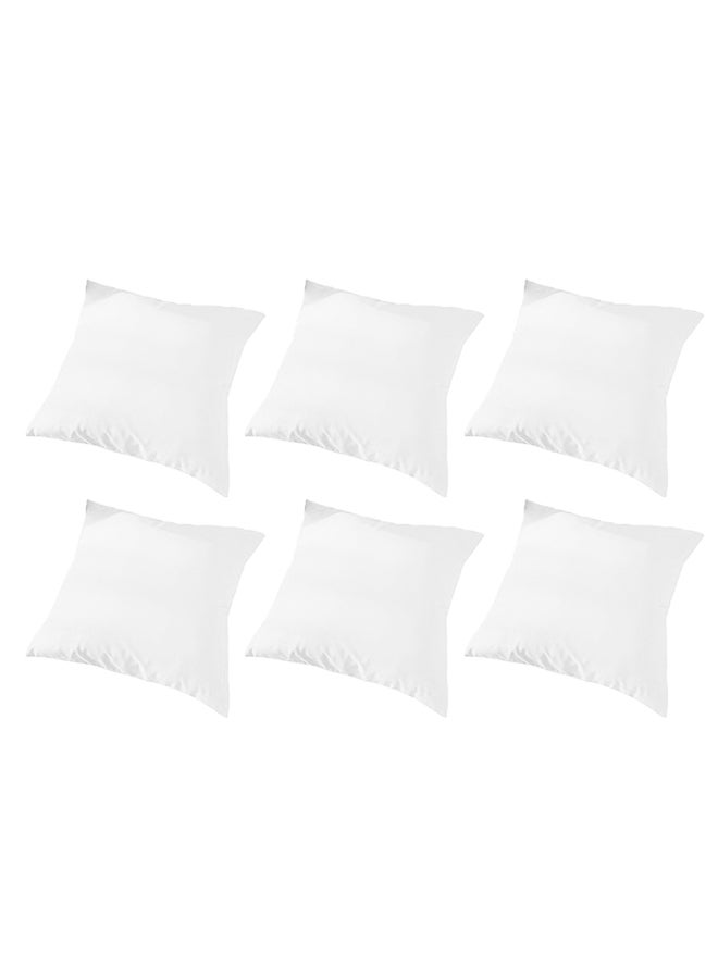 PENHALIGON'S - 6 Piece Square Velvet Soft Cushion Set White - Image 1