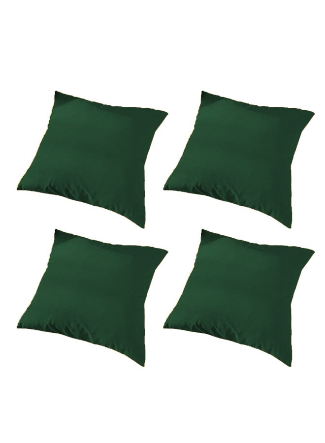 PENHALIGON'S 4 Piece Square Velvet Soft Cushion Set Dark Green  - Image 1