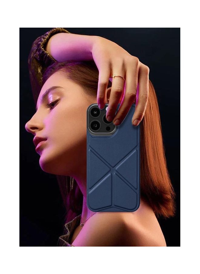 مارجون Iphone 13 Pro Max Case Preppie Series Full Protection Back Origami Blue - Image 3