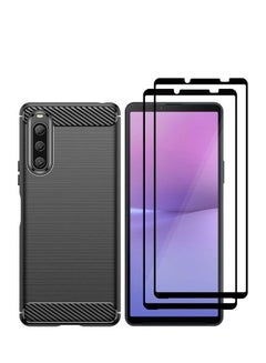 MARGOUN 3 Packs For Sony Xperia 10 V Case And 2 Screen Protectors Soft TPU Bumper Protective Back Cover Black  - Image 1